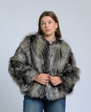 Шуба экомех, корот, жен