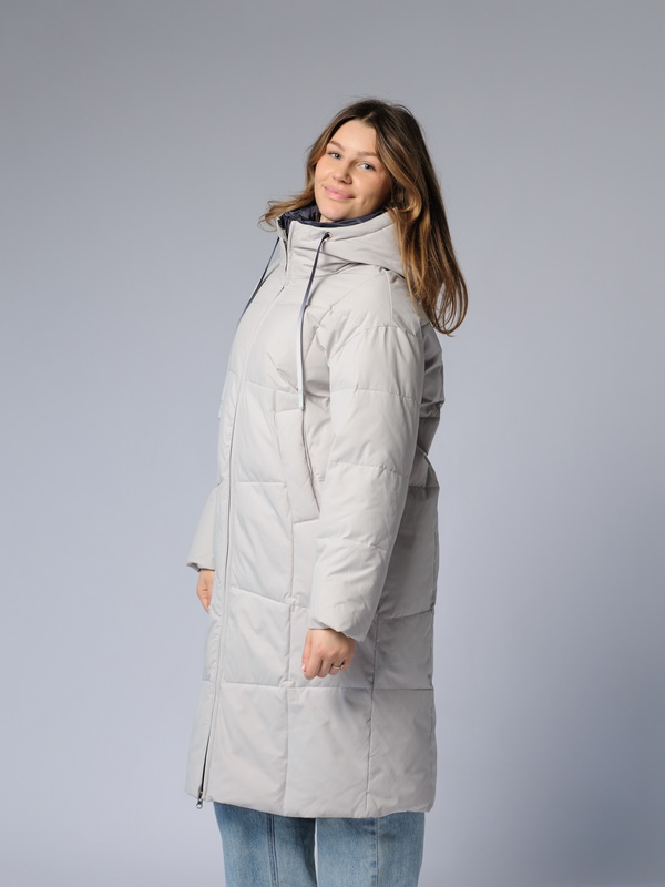 Куртка женская PINK CHIC/SOOYT W8236 светло-серая