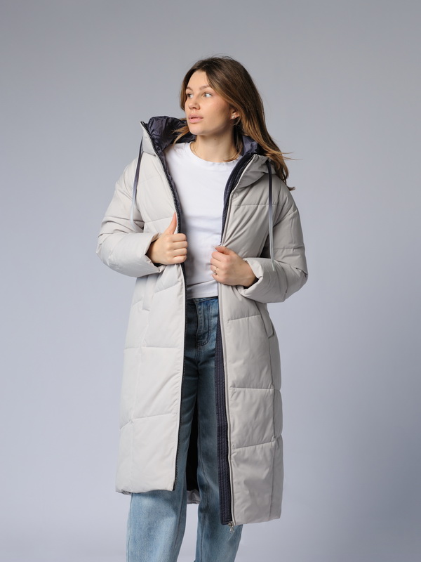 Куртка женская PINK CHIC/SOOYT W8236 светло-серая