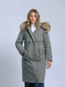 Куртка женская LUSSKIRI 3912 серо-зеленая