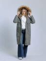 Куртка женская LUSSKIRI 3912 серо-зеленая