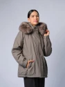 Куртка женская коричневая SCW-NW188-ED