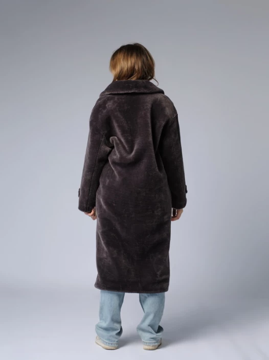 Шуба женская графитовая QW613