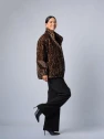 Шуба женская коричневая AOSILEIBANG fashion 9919-7