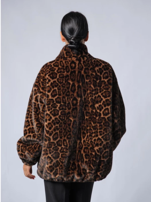 Шуба женская коричневая AOSILEIBANG fashion 9919-7