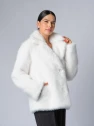 Шуба женская белая AOSILEIBANG fashion 9650-L