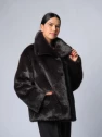 Шуба женская темно-коричневая AOSILEIBANG fashion 9965-65