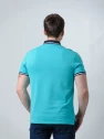 Футболка-поло мужская бирюзовая TANLI 8809