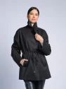 Пальто женское чёрное AOSILEIBANG fashion 1395-8