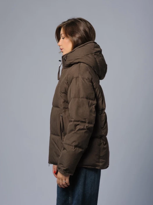 Куртка женская коричневая SNOW GRACE 6138