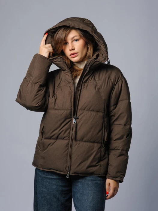 Куртка женская коричневая SNOW GRACE 6138