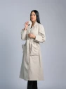 Плащ женский молочный BATTER FLEI 2638