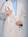 Пальто женское молочное AOSILEIBANG fashion 1157-1L